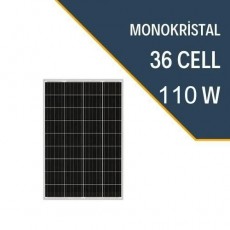 110W MONOKRİSTAL GÜNEŞ PANELİ
