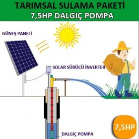 7,5 HP ( 5,5 KW ) Sulama Sistemi