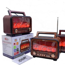 SOLAR ENERJİLİ ŞÖMİNELİ RADYO